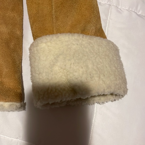 Vintage Ambassador Tan Penny Lane Suede Coat M - Picture 5 of 8